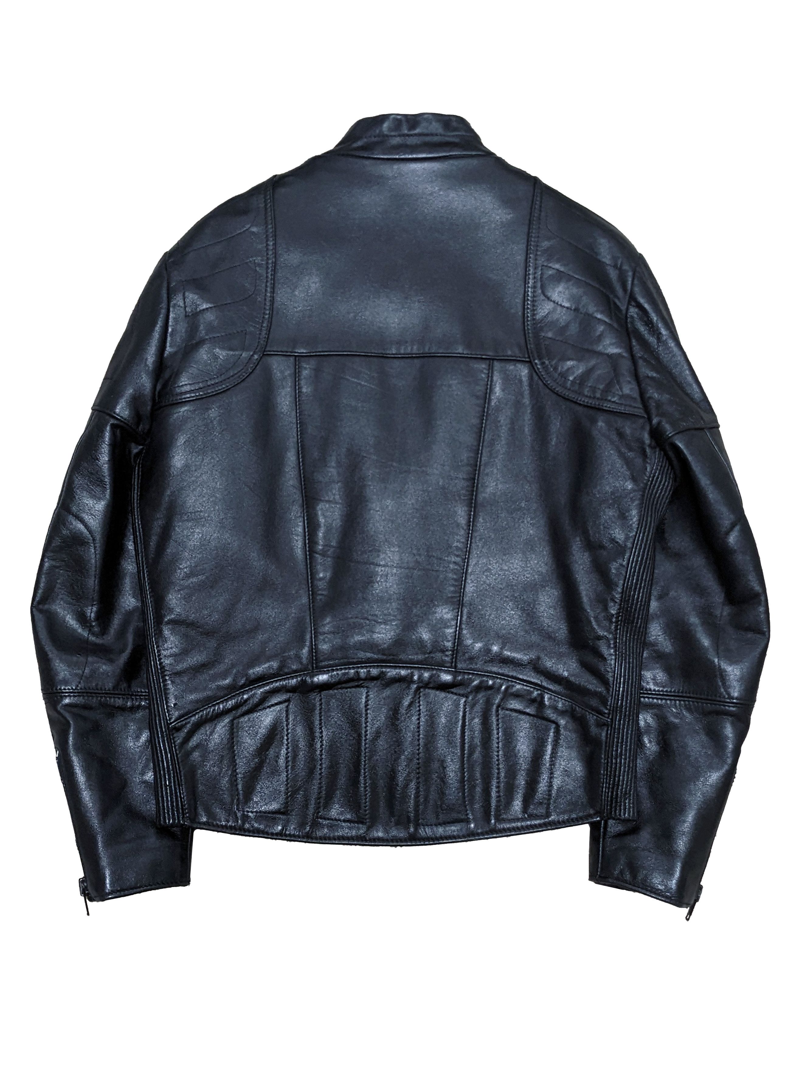 Vintage Vintage 80s Wolf Leathers Biker Motorcycle Cafe Racer Jacket Size US L / EU 52-54 / 3 - 4 Thumbnail