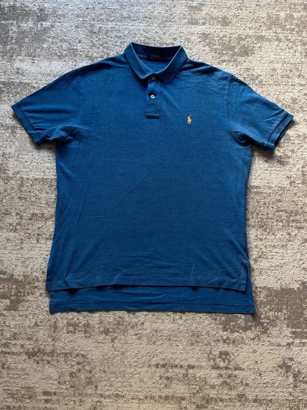 Polo Ralph Lauren Polo Ralph Lauren Sz L Polo Shirt Blue Small Pony Size US L / EU 52-54 / 3 - 1 Thumbnail