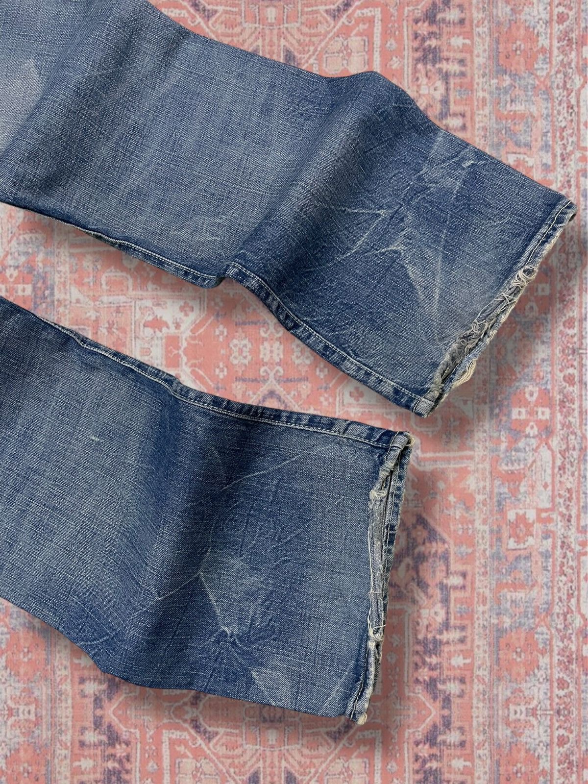 Japanese Brand Vintage Rare 1990s Designer Japan Ezra Fitch Mudwash Flared Size US 30 / EU 46 - 12 Thumbnail
