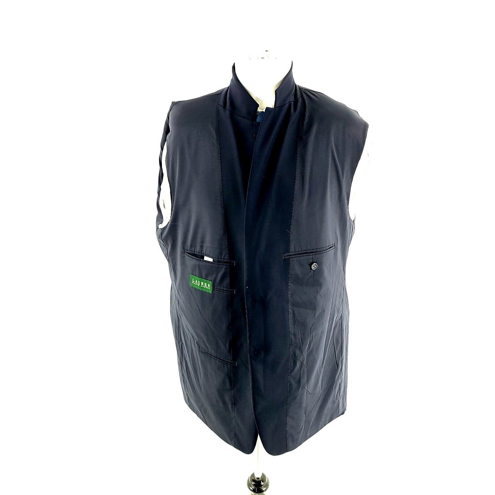 Lauren Ralph Lauren Lauren Ralph Lauren Wool 2 Gold Button Blazer 44R Blue Size 44R - 10 Thumbnail