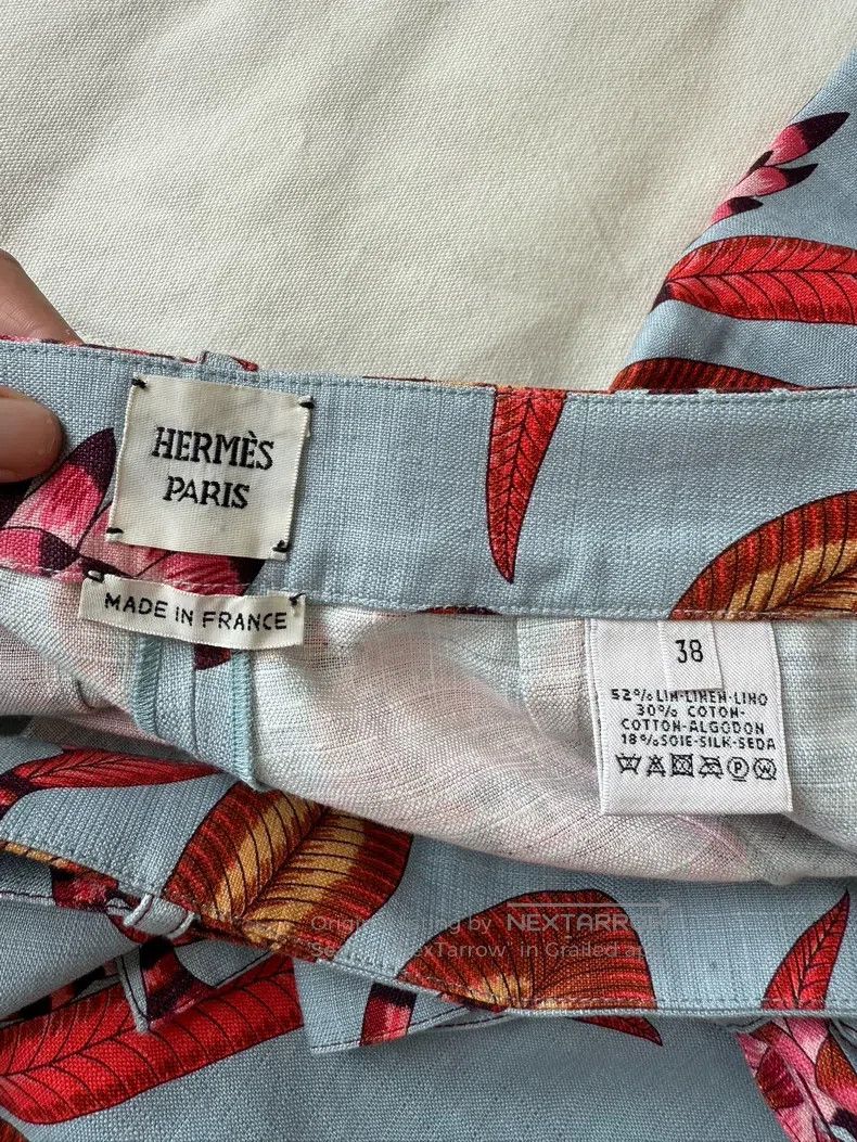 Hermes Hermes Shorts made of linen and mulberry silk blended fabr Size 25" / US 0 / IT 36 - 9 Thumbnail