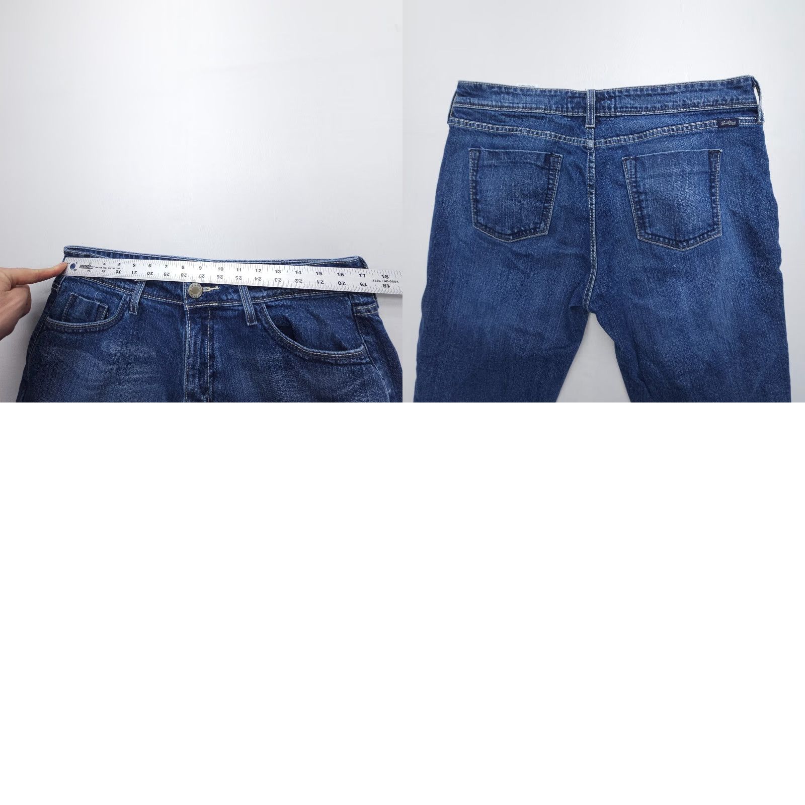 Levi's VINTAGE Levi's Levi Strauss Y2K Low Rise Capri Jeans Misses 12 Dark Wash Blue 2000s Size 34" / US 12 / IT 48 - 8 Thumbnail
