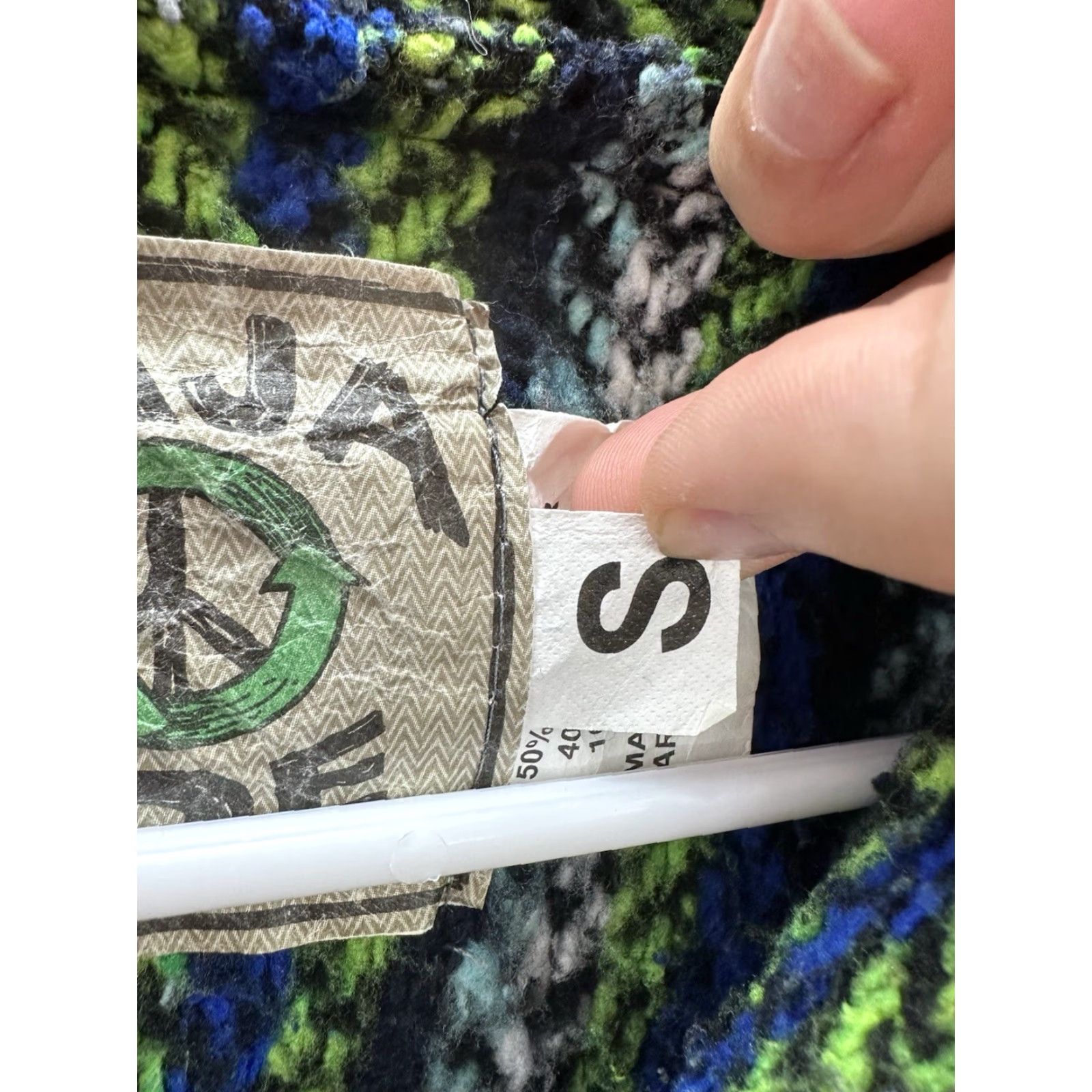 Vintage VINTAGE Baja Joe Sweatshirt Shirt Men Regular Small Green Blue Hooded Pockets Knit Pullover Mexican 90s Sports Size US S / EU 44-46 / 1 - 6 Thumbnail