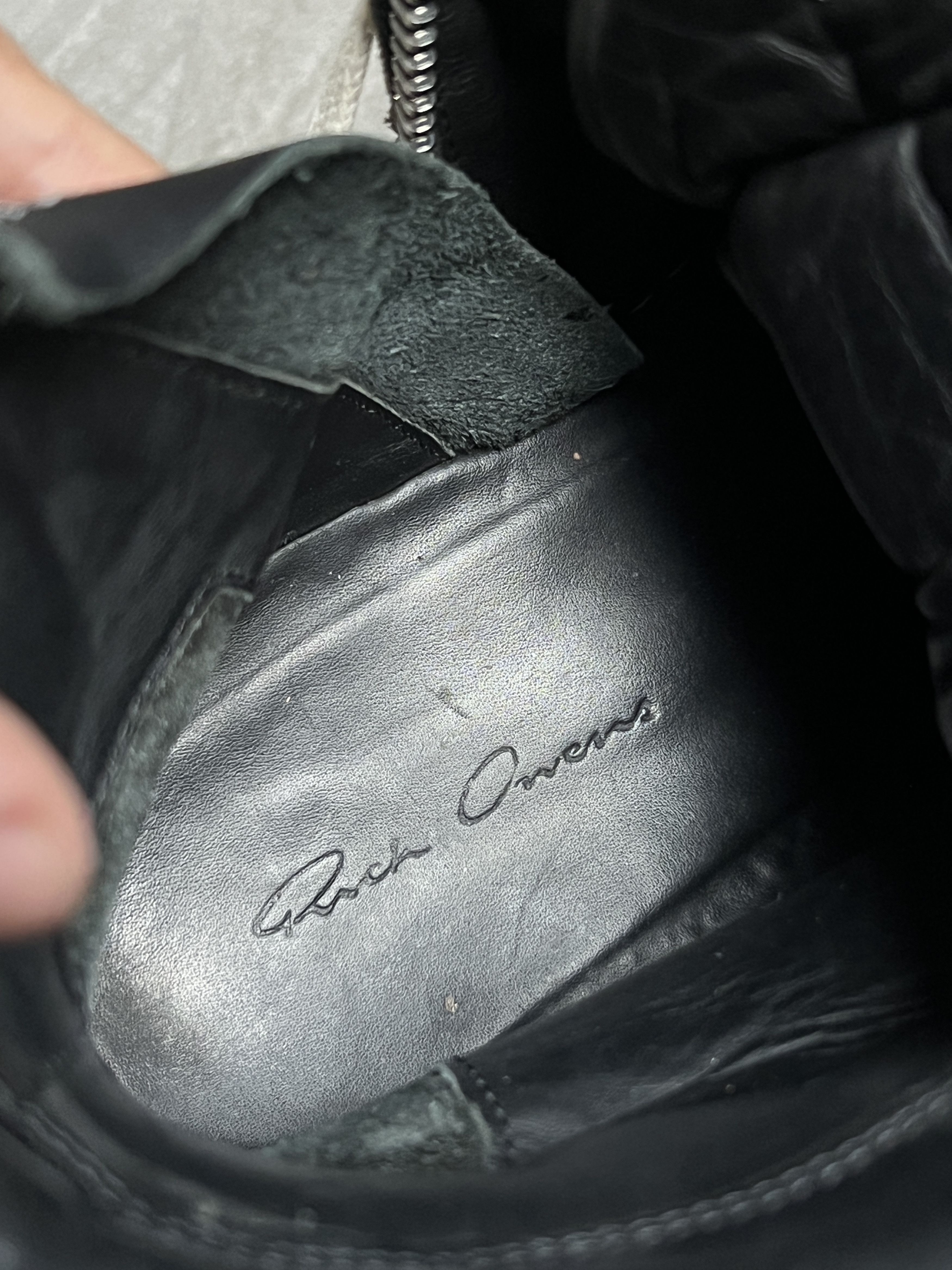 Rick Owens Rick Owens Geobasket Black Milk Leather EU40.5 Size US 7.5 / EU 40-41 - 13 Thumbnail