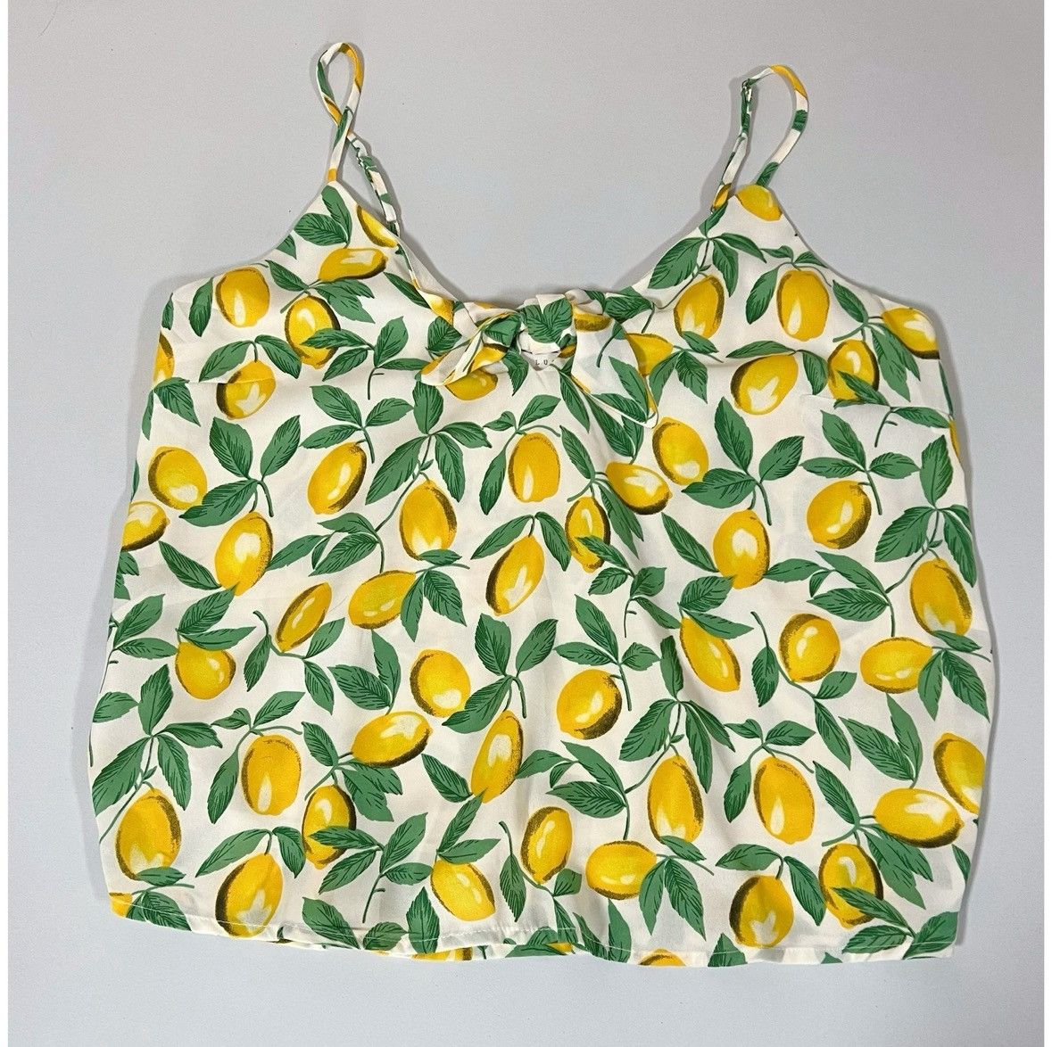 Lucky Brand Lush Yellow Lemon Floral Chiffon Top Shirt Blouse Size S 🍋✨ Size S / US 4 / IT 40 - 2 Thumbnail