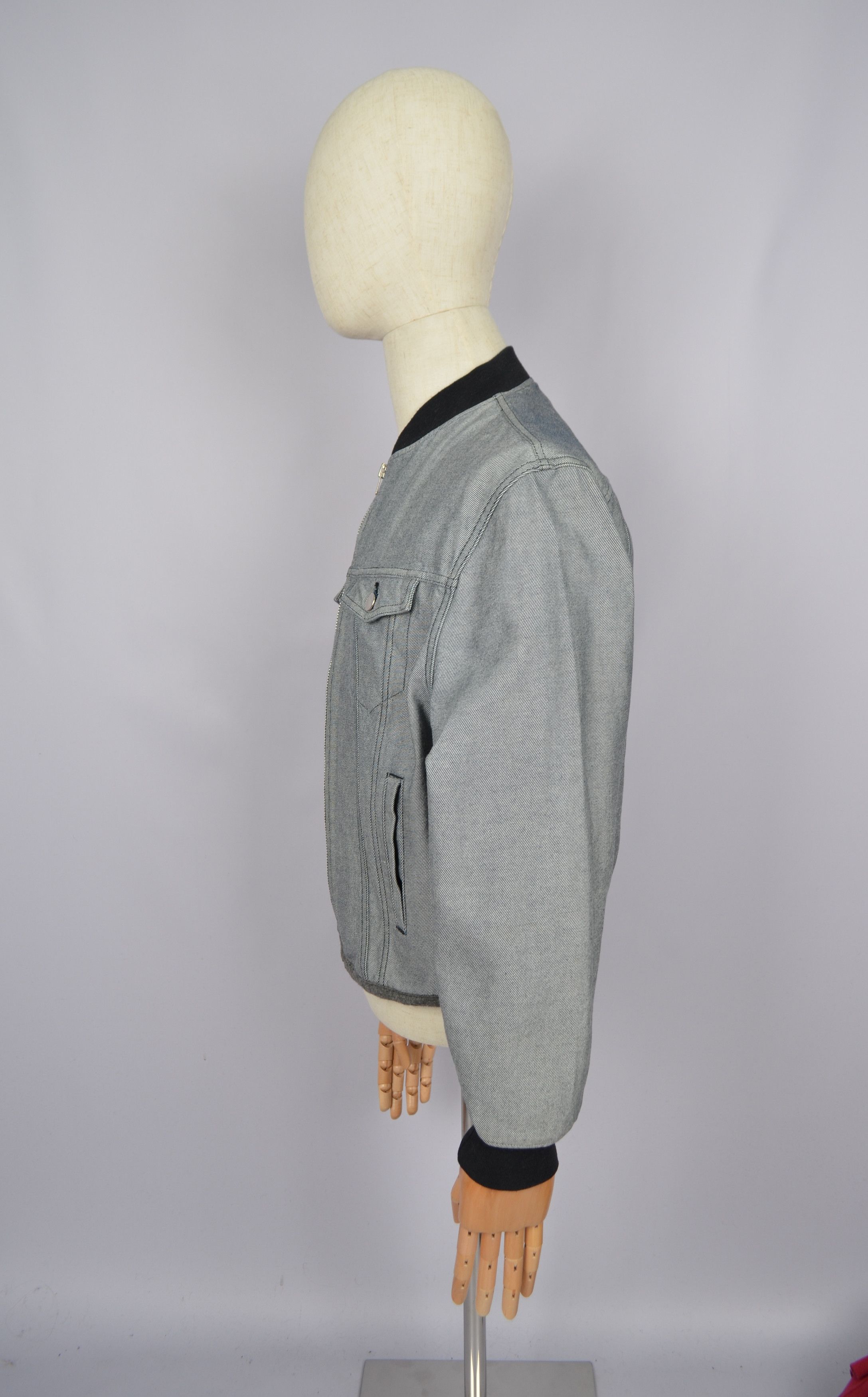 Comme des Garcons × Japanese Brand × Vintage Vintage Comme Des Garcons Homme Plus Denim Jacket Bomber M Size US M / EU 48-50 / 2 - 13 Thumbnail