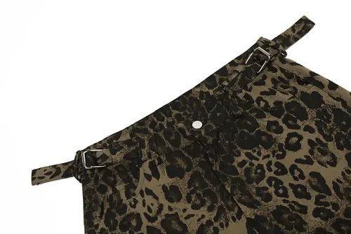 Japanese Brand × Jean Punk distressed leopard print loose casual denim work shorts Size US 32 / EU 48 - 3 Thumbnail