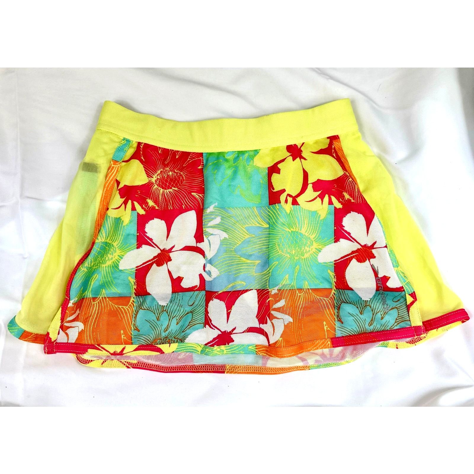 Brooks Brooks Women's DLite Mesh Flower Skort Inside Pocket XS Size 24" / US 00 / IT 34 - 3 Thumbnail