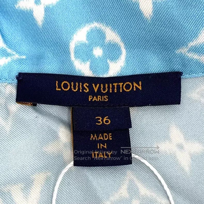Louis Vuitton Louis Vuitton Light blue presbyopic full print mulberry si Size XS / US 0-2 / IT 36-38 - 5 Thumbnail