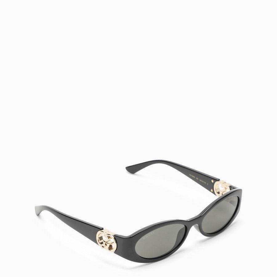 Gucci o1d2blof0824 Size: OS / Oval Sunglasses in Black Size ONE SIZE - 1 Thumbnail