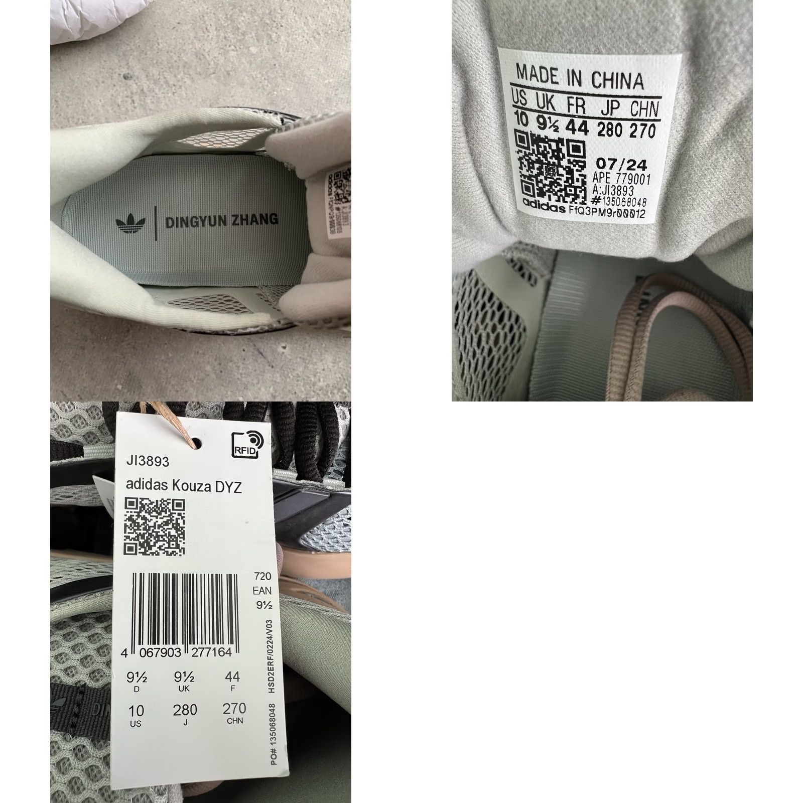 Adidas ADIDAS KOUZA ASH SILVER SIZE US 10, UK 9.5, EU 44 - Adidas X Sneaker, Men, Multicolor, 2024, Low Top, US 10 Size US 10 / EU 43 - 8 Thumbnail