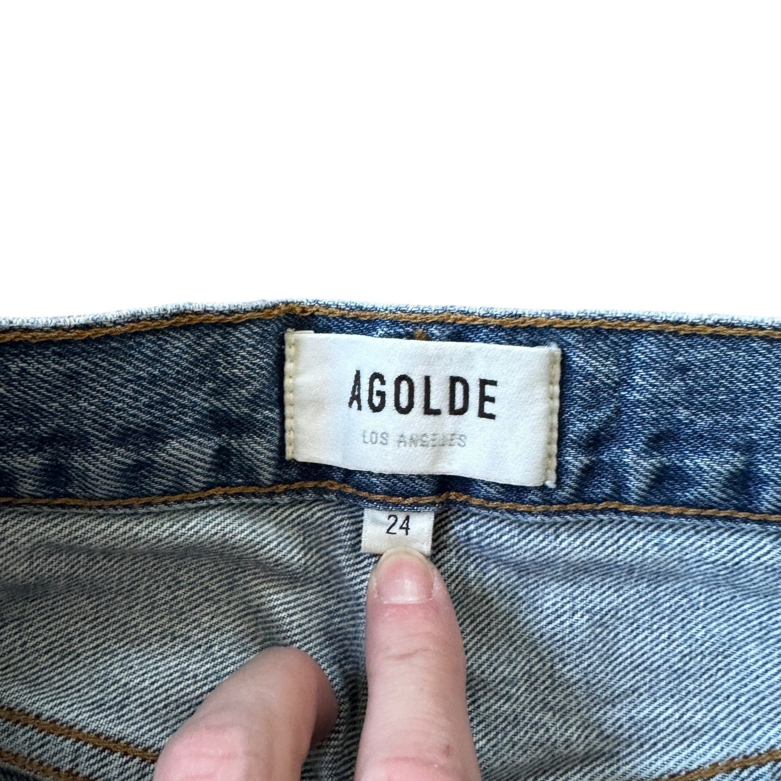 Agolde AGOLDE 90s Pinch Waist Jean Navigate Wash Size 24" / US 00 / IT 34 - 5 Thumbnail