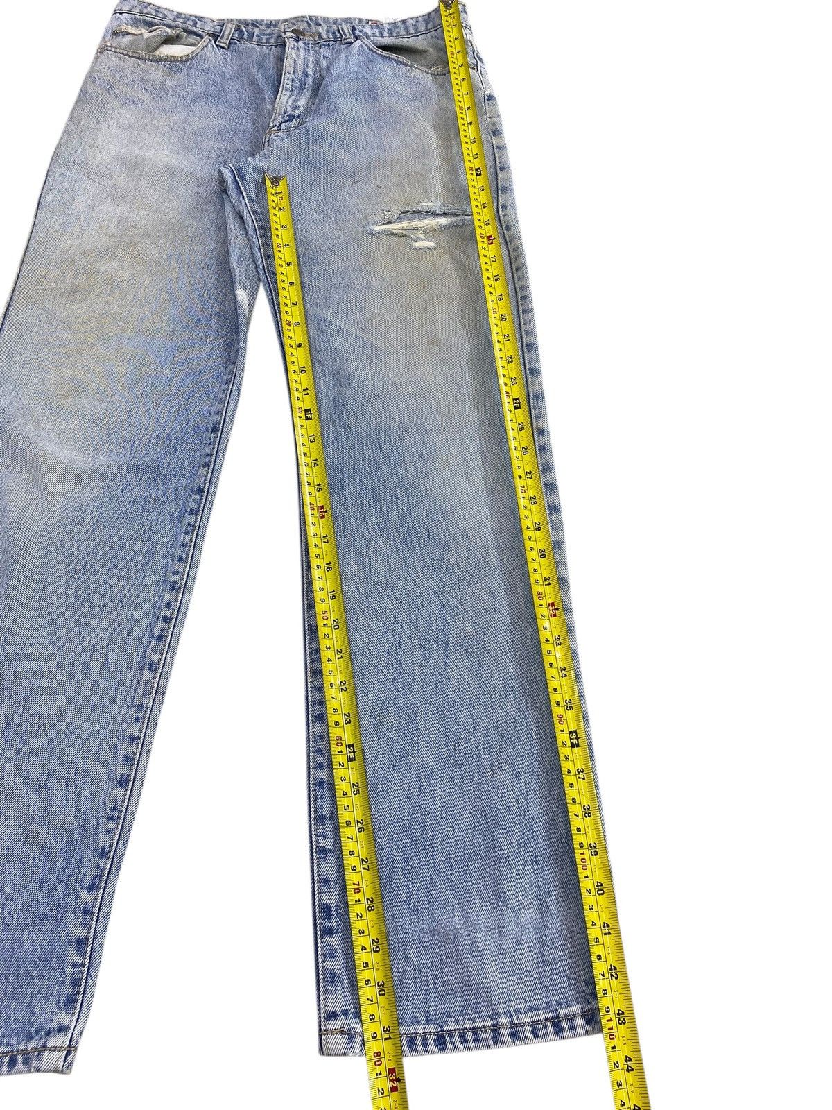 Wrangler Wrangler Acid Blue Wash Distressed Style Loose Jeans Size US 34 / EU 50 - 8 Thumbnail
