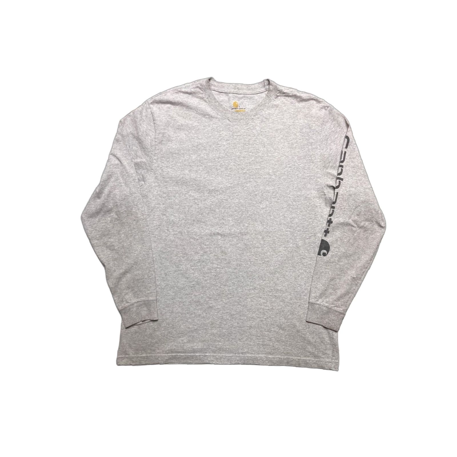 Carhartt Carhartt T-Shirt Long Sleeve Gray Logo Spell Out Workwear Cotton Men’s Large Size US L / EU 52-54 / 3 - 1 Thumbnail