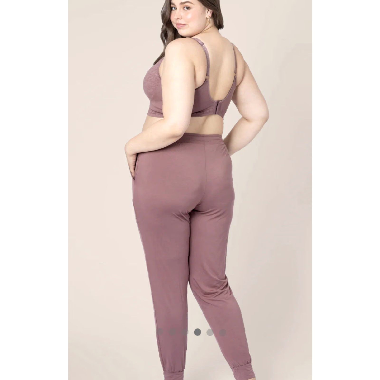 Vintage Kindred Bravely Jogger Pants Women M Twilight High Waist Everyday Lounge Pink A1W Size 32" / US 10 / IT 46 - 2 Thumbnail