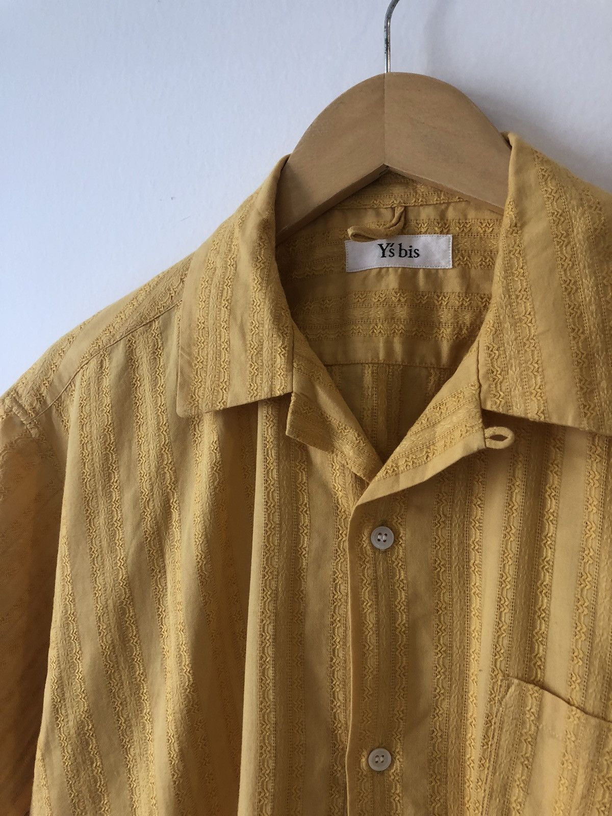 Y's Embroiled mustard camp shirt Size US L / EU 52-54 / 3 - 2 Thumbnail