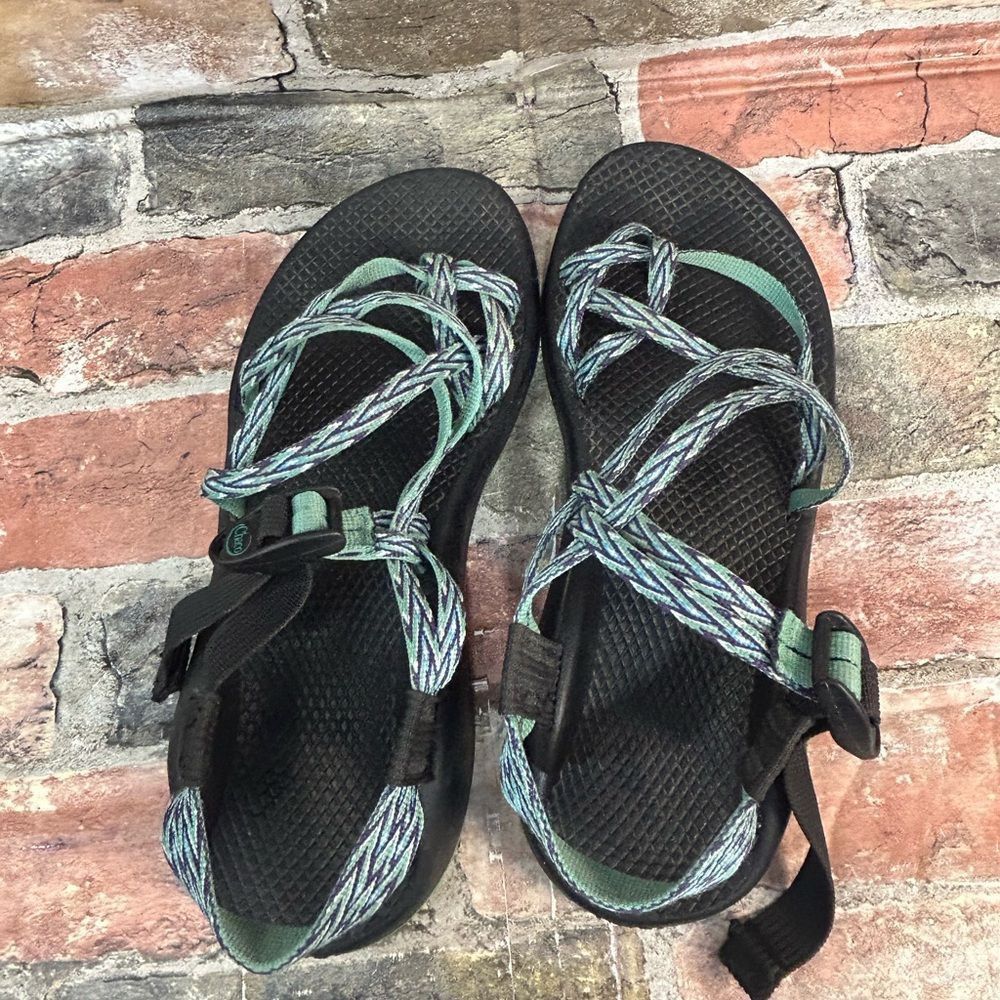Chaco Chaco Blue Braided Black Adjustable Zx/2 Sandals Size 9 Size US 9 / IT 39 - 7 Thumbnail