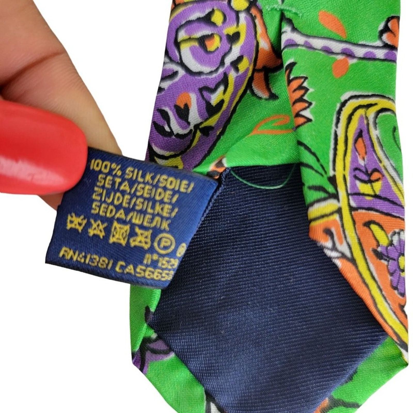 Polo Ralph Lauren Polo Ralph Lauren 100% Silk Paisley Neck Tie Size ONE SIZE - 6 Thumbnail