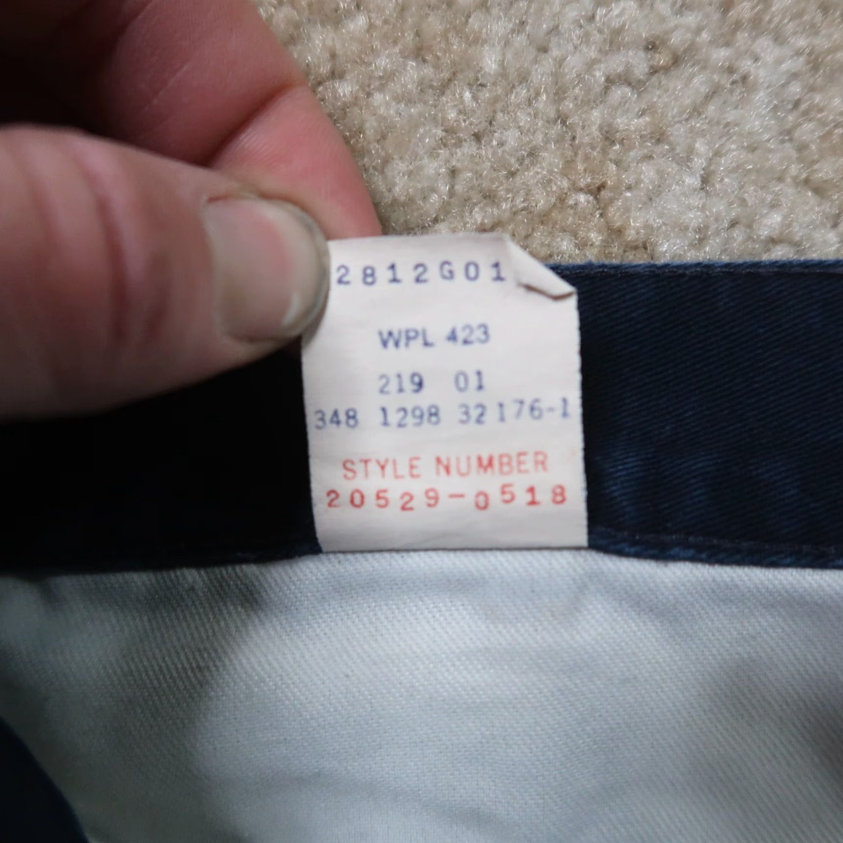 Dockers VINTAGE Dockers Khakis Pants Men 34x30 Blue Pleated Front Straight Leg 5-Pocket Size US 34 / EU 50 - 3 Thumbnail