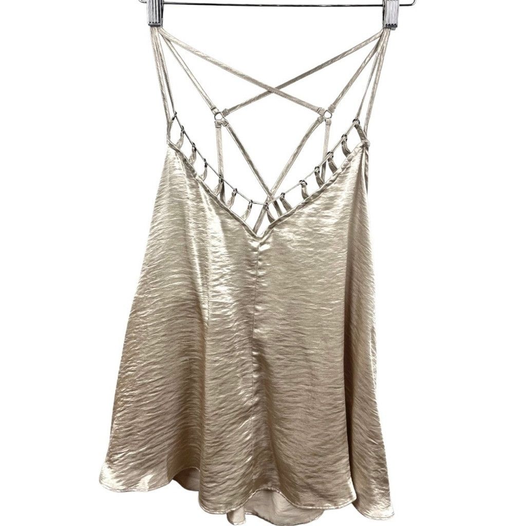Free People Free People Silver Haze Satin Camisole Size M Size M / US 6-8 / IT 42-44 - 4 Thumbnail