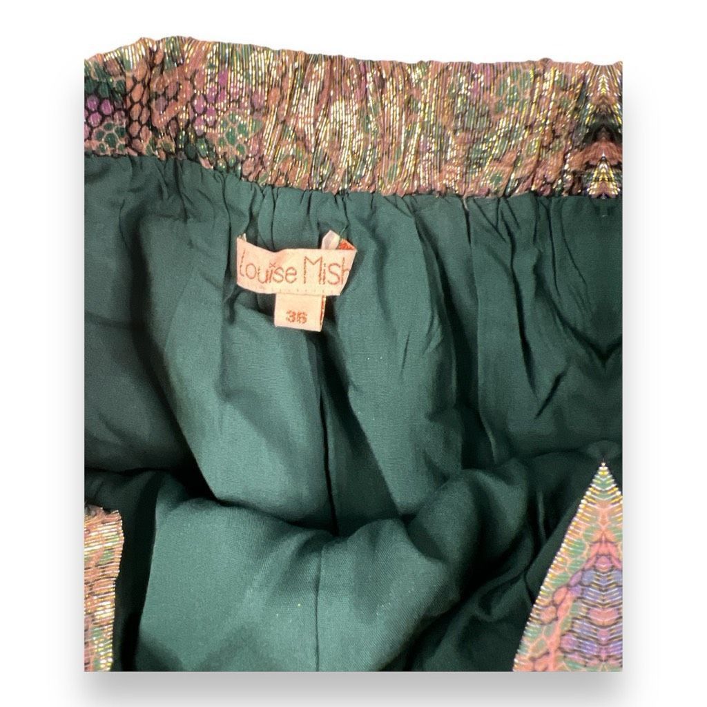 Other Louise Misha Silk Leksy Green Polka Dots Pants Size 36 Size 27" / US 4 / IT 40 - 3 Thumbnail