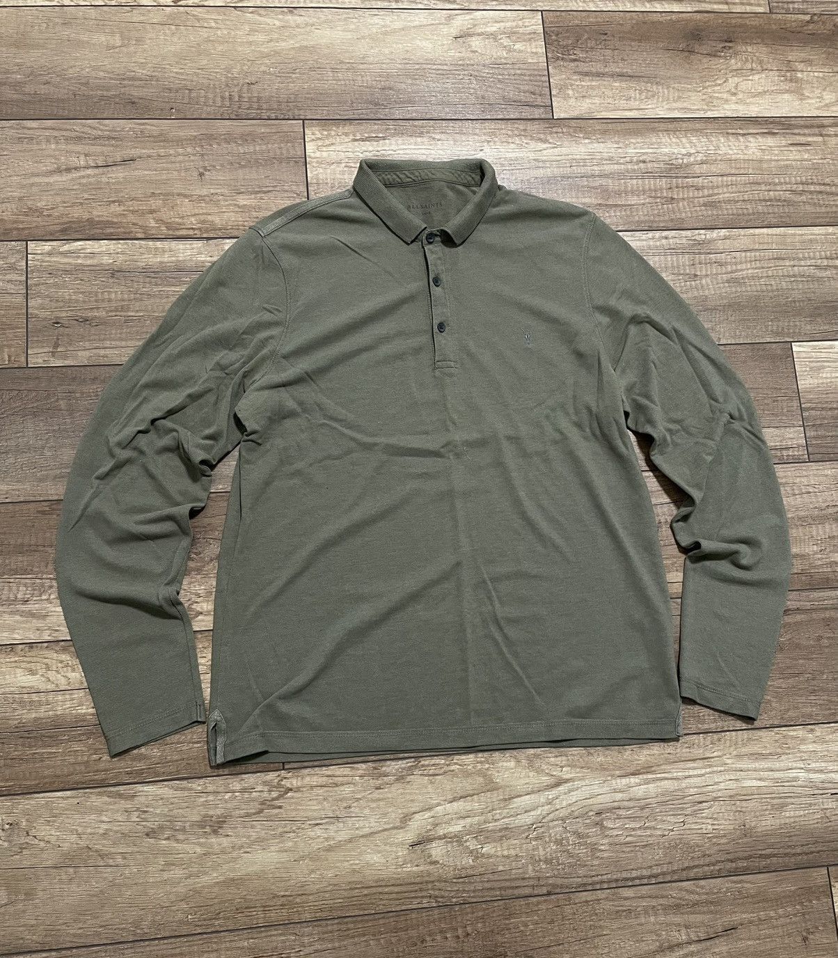 Allsaints AllSaints Reform LS Polo Longsleeve T Shirt Sweater Size US L / EU 52-54 / 3 - 2 Thumbnail