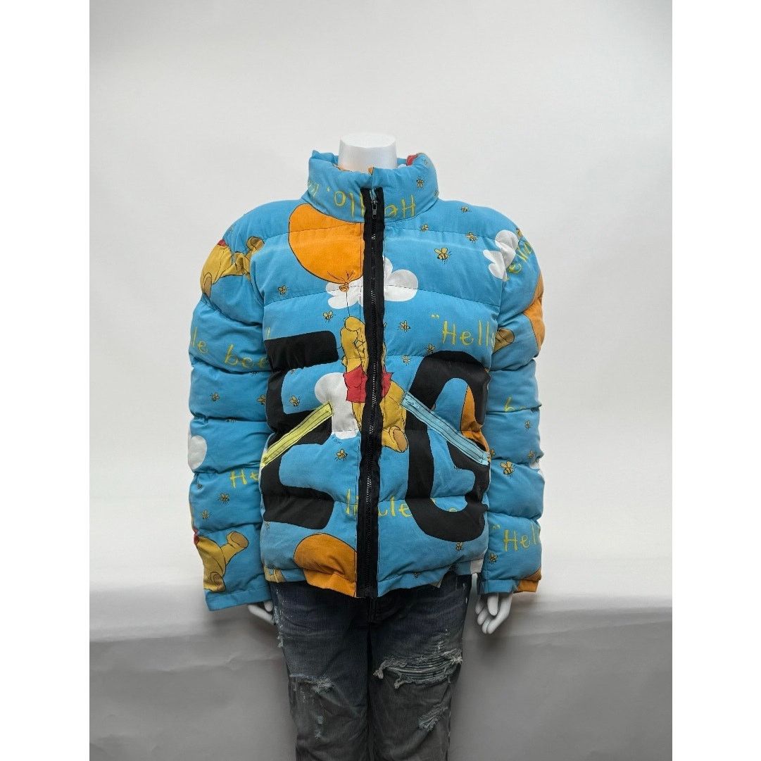 Other Unisex Die.Go Studios Blue "Winnie The Pooh" Puffer Jacket Size US XL / EU 56 / 4 - 6 Thumbnail