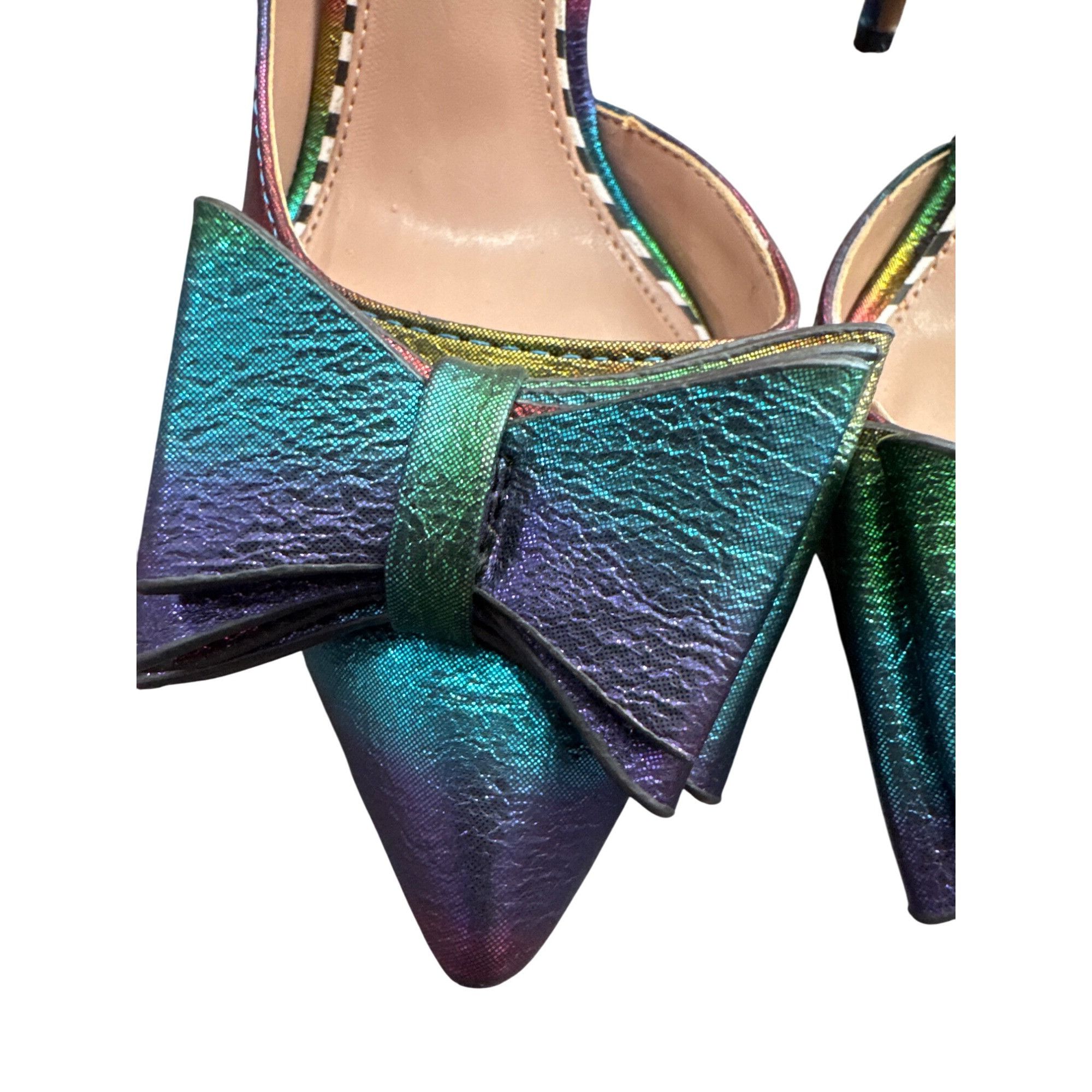 Betsey Johnson Betsey Johnson womans inbow Metallic Stiletto Heels Size 5.5 Size US 5.5 / IT 35.5 - 4 Thumbnail