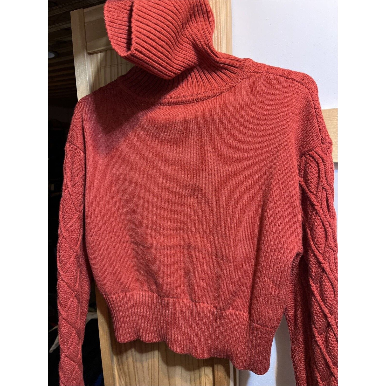 Andrew Marc Andrew Marc New York Women’s S Zip Cowl Neck Sweater Orange Size S / US 4 / IT 40 - 10 Thumbnail