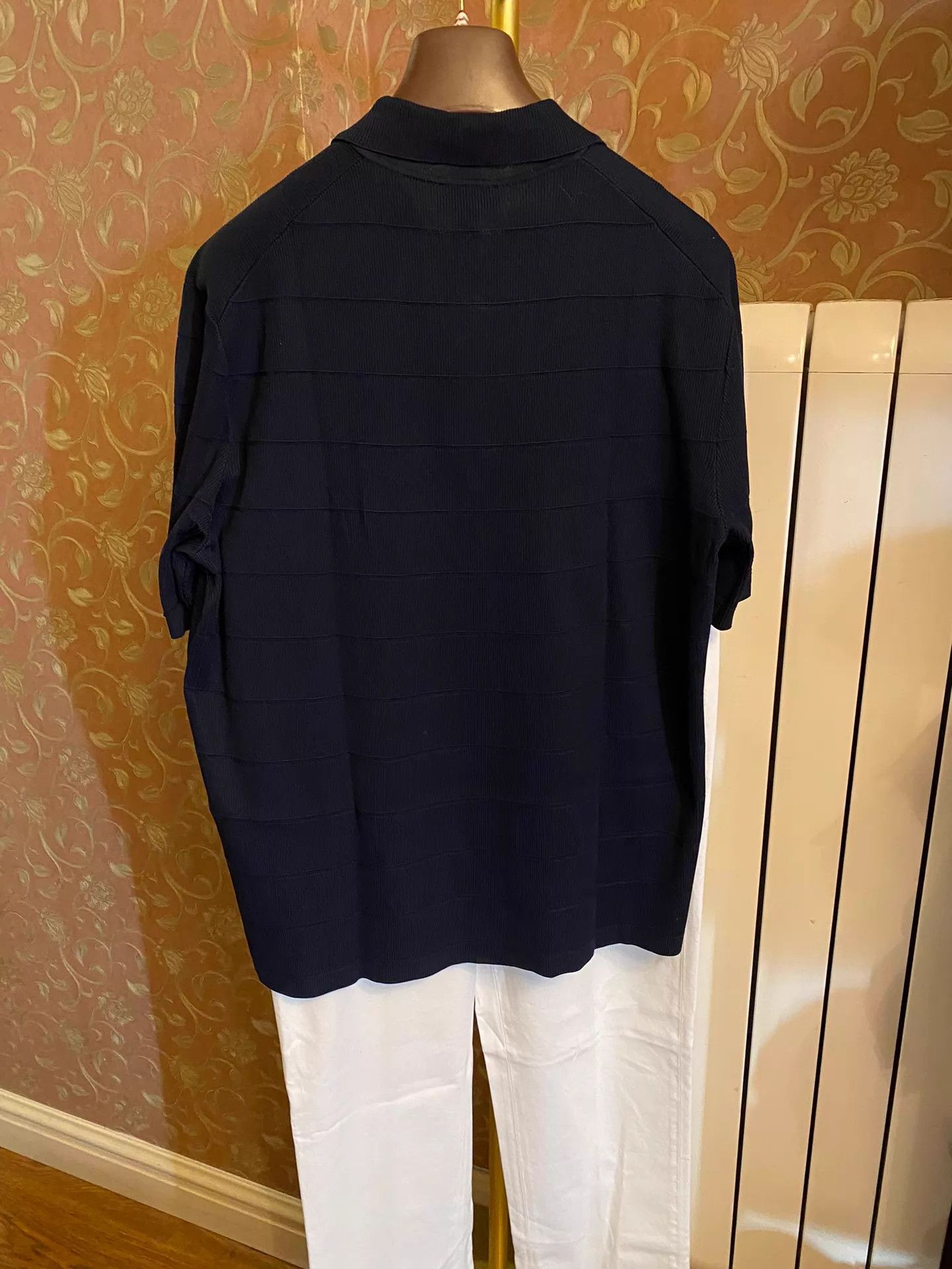 Alfred Dunhill dunhill 100% Heavyweight Silk Polo Shirt Italy XL Size US XL / EU 56 / 4 - 3 Thumbnail