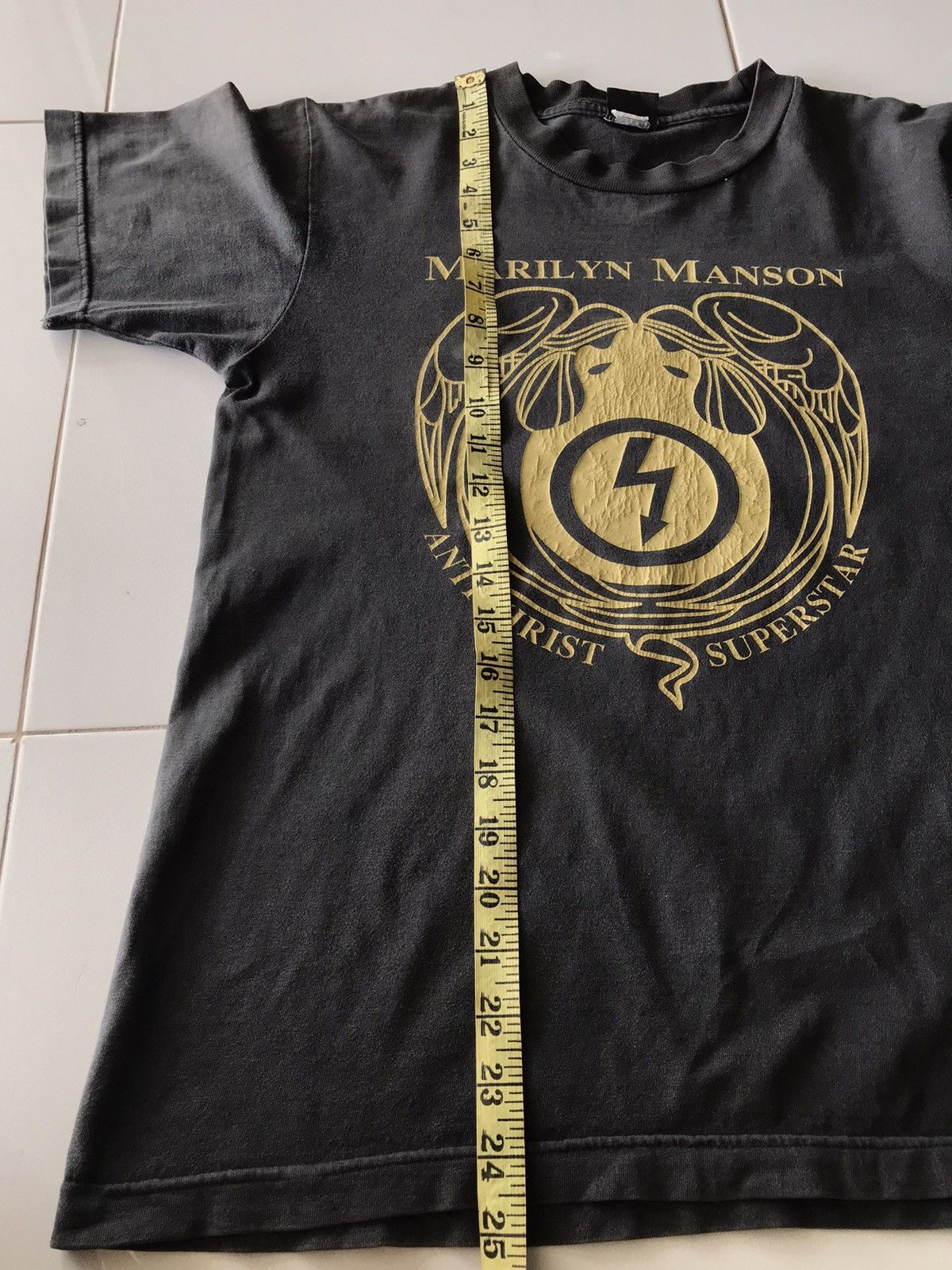 Band Tees Vintage Y2K Marilyn Manson Distressed Band Tee Size US S / EU 44-46 / 1 - 11 Thumbnail