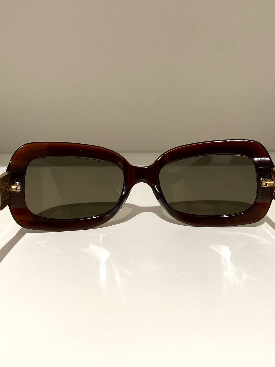 Loewe LOEWE Logo Rectangular Oversized Retro Sunglasses Vintage Size ONE SIZE - 9 Thumbnail