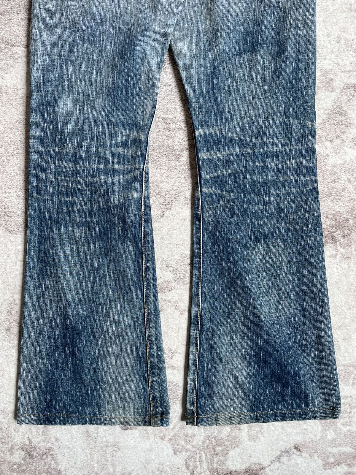 20471120 × Edwin × If Six Was Nine Vintage Thrashed Edwin 503 Flare Denim Pants Size US 31 - 6 Thumbnail