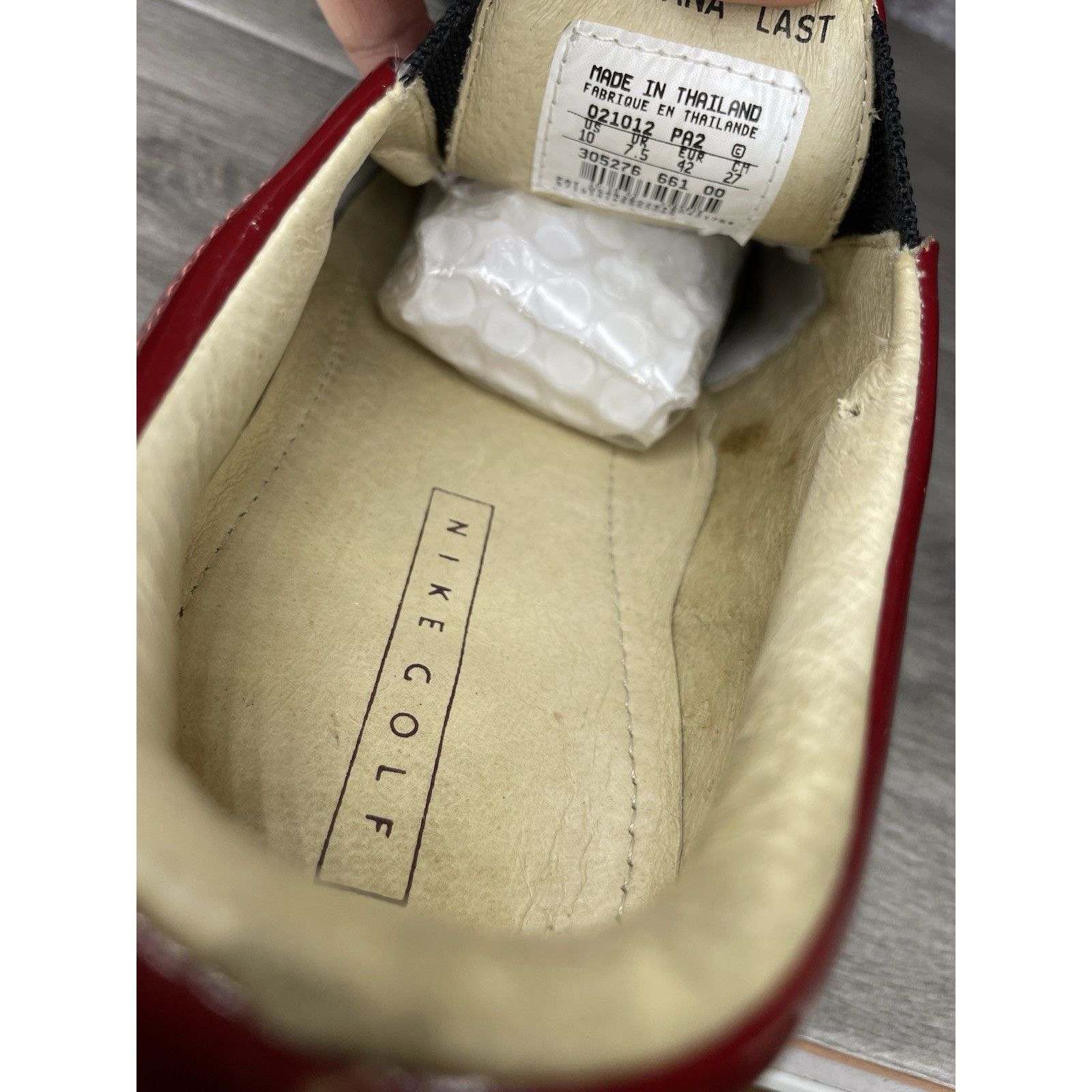 Nike Nike Air Verdana Last Red Patent Leather Slip On Golf Shoes Size US 10 / IT 40 - 8 Thumbnail