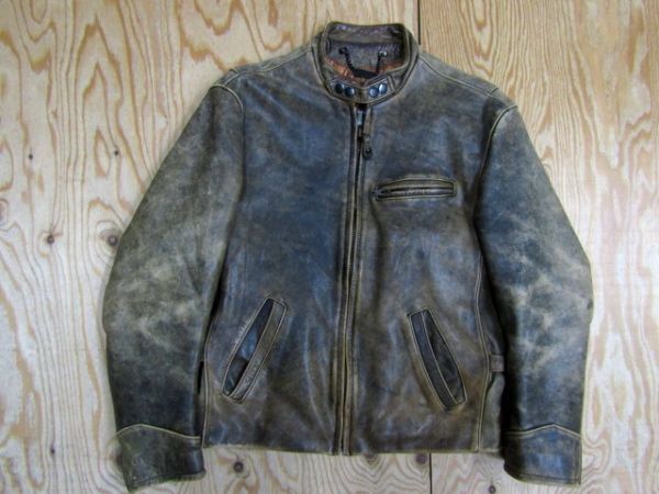 Harley Davidson Harley Davidson Cowhide Leather Single Rider Jacket patina Size US M / EU 48-50 / 2 - 1 Thumbnail