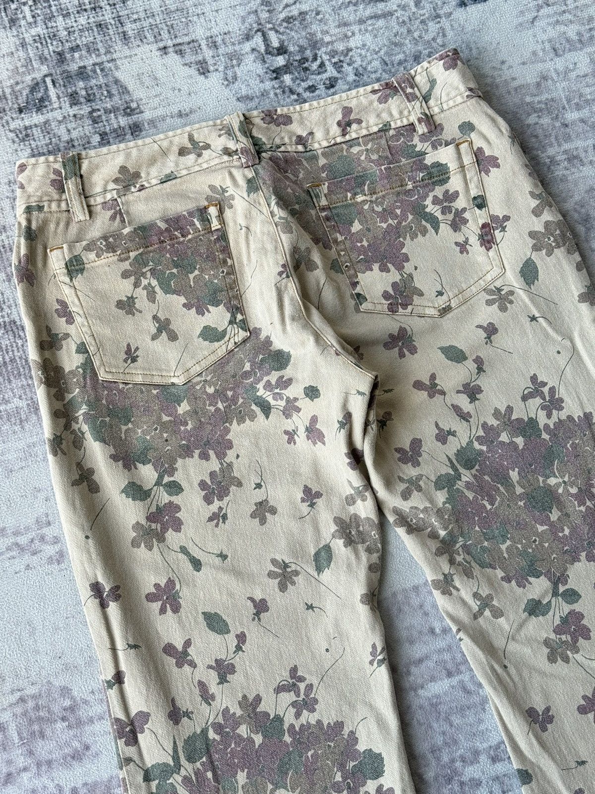 Japanese Brand × Tornado Mart Tornado Mart Femme Floral Super Flared Denim / GOA Style Size US 29 - 6 Thumbnail