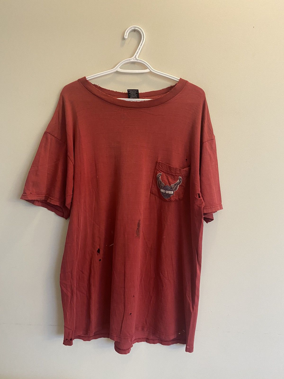 Harley Davidson × Japanese Brand × Vintage Vintage Harley Davidson Northern Outpost Thrashed Big Eagle Size US XL / EU 56 / 4 - 5 Thumbnail