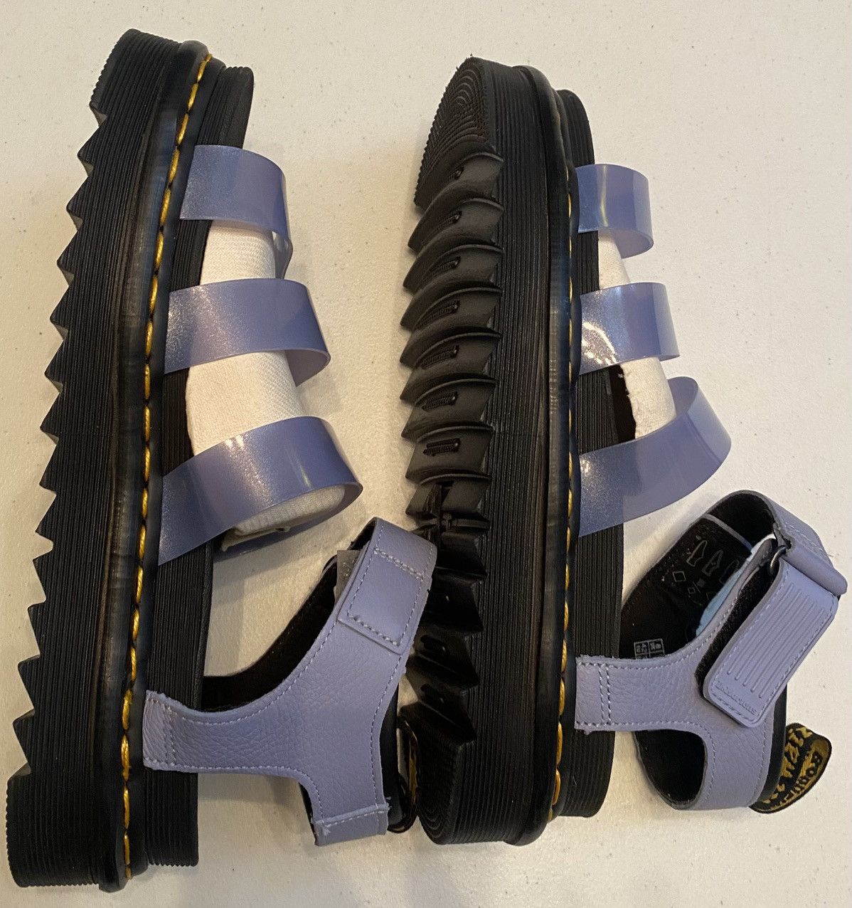 Dr. Martens Dr. Martens Blaire Jelly Sandals Zen Blue Glitter 10 US VGC Size US 10 / IT 40 - 8 Thumbnail