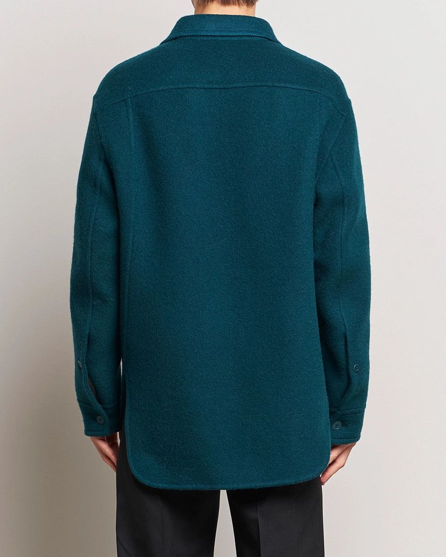 Lanvin o1y0225 Solid Color Shirt in Emerald Green Size US L / EU 52-54 / 3 - 4 Thumbnail