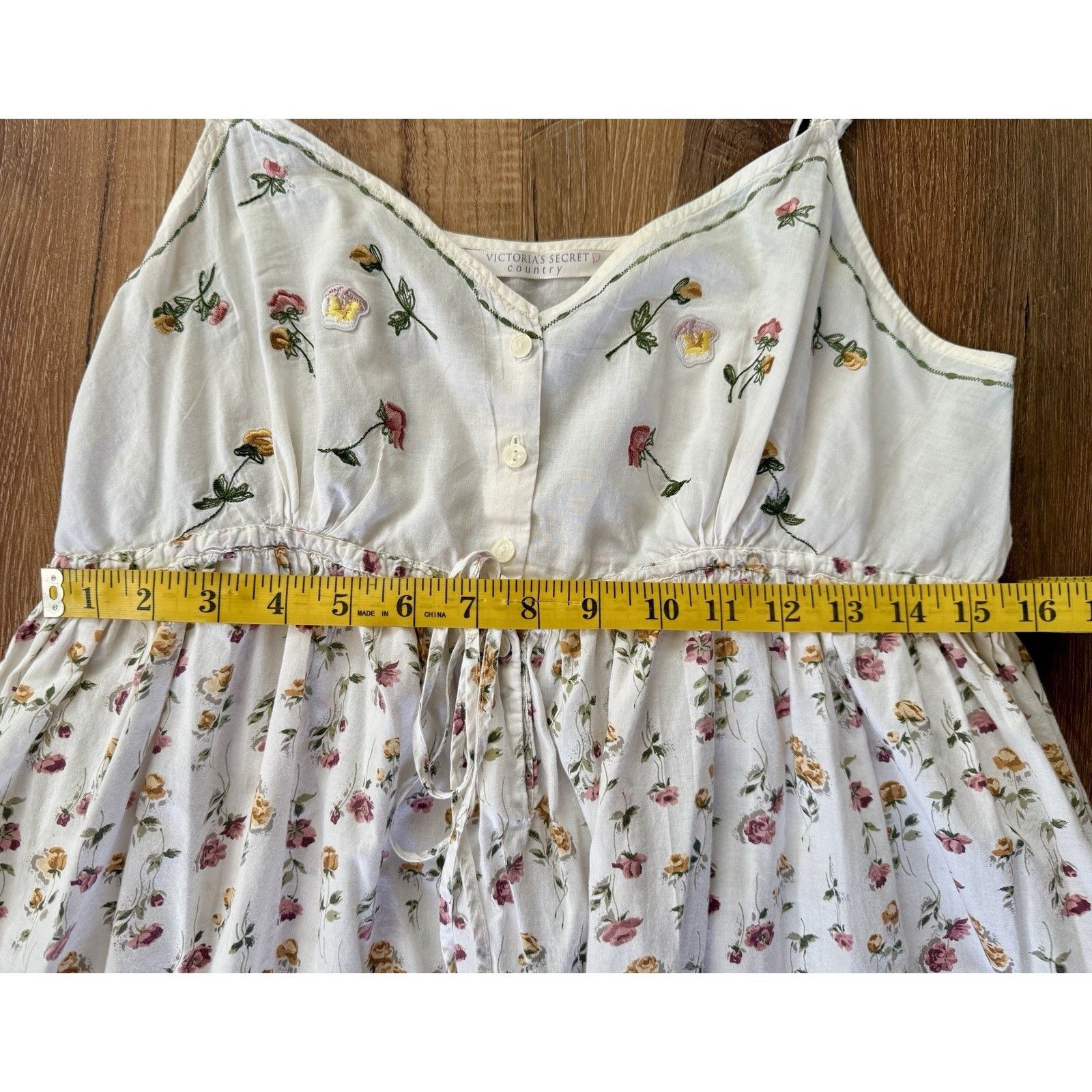 Victoria's Secret Vintage Victoria’s Secret Country Floral Boho Dress Cottage Size M / US 6-8 / IT 42-44 - 3 Thumbnail