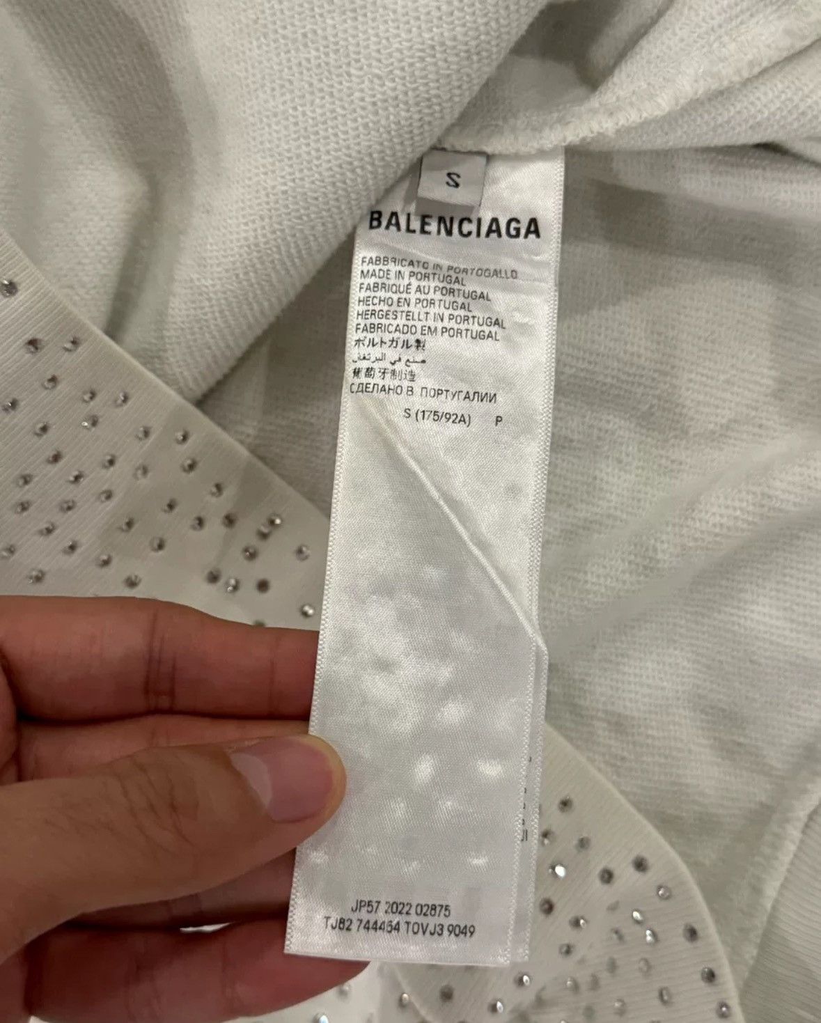 Balenciaga Crystal zip up hoodie Size US S / EU 44-46 / 1 - 5 Thumbnail