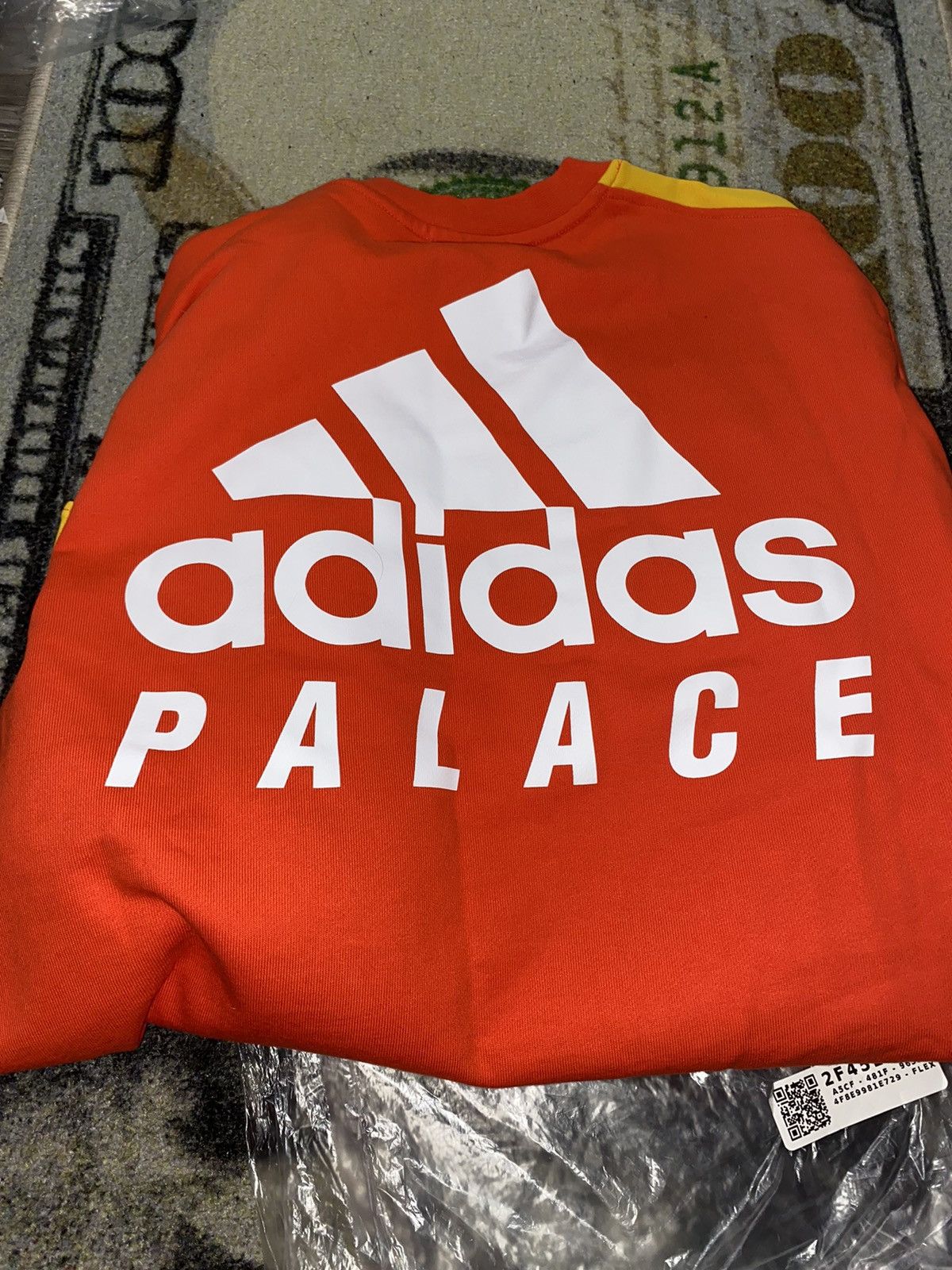 Adidas × Palace Palace Adidas Sunpal Crewneck Bright Orange | Grailed