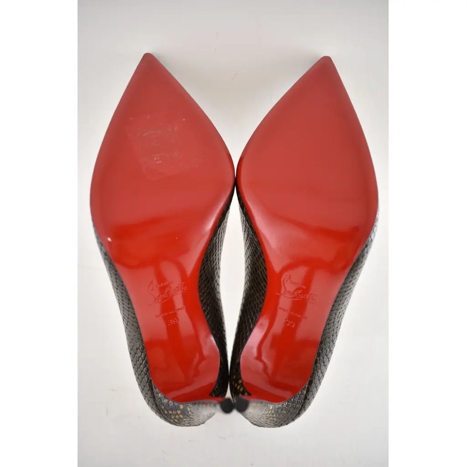 Christian Louboutin Kate 100 Calf Amazonia Dark Brown Pointed Toe Heel Pump 39 Size US 9 / IT 39 - 11 Thumbnail
