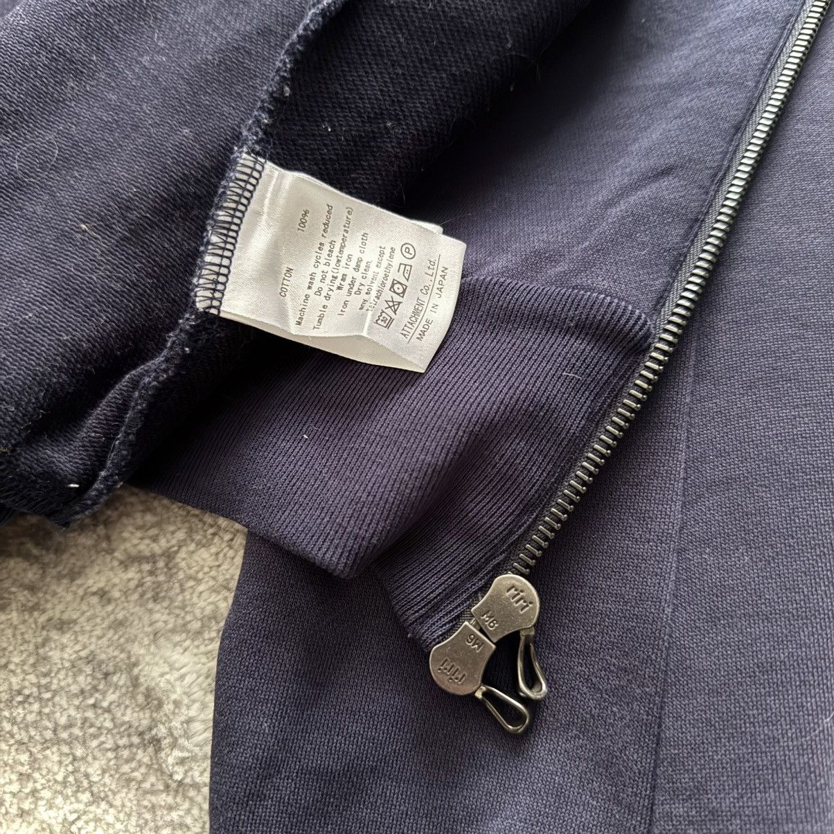 Kazuyuki Kumagai Attachment Kazuyuki Kumagai Double Riri Zipper Navy Cotton Hoodie Size US L / EU 52-54 / 3 - 5 Thumbnail