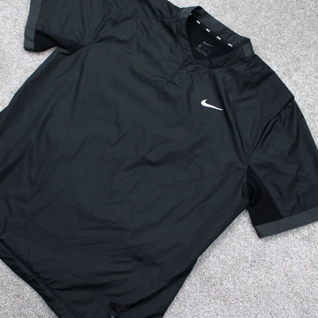 Nike Nike Dri-Fit Wind Jacket Womens Medium Black Lightweight Pullover Shacket Shirt Size M / US 6-8 / IT 42-44 - 3 Thumbnail