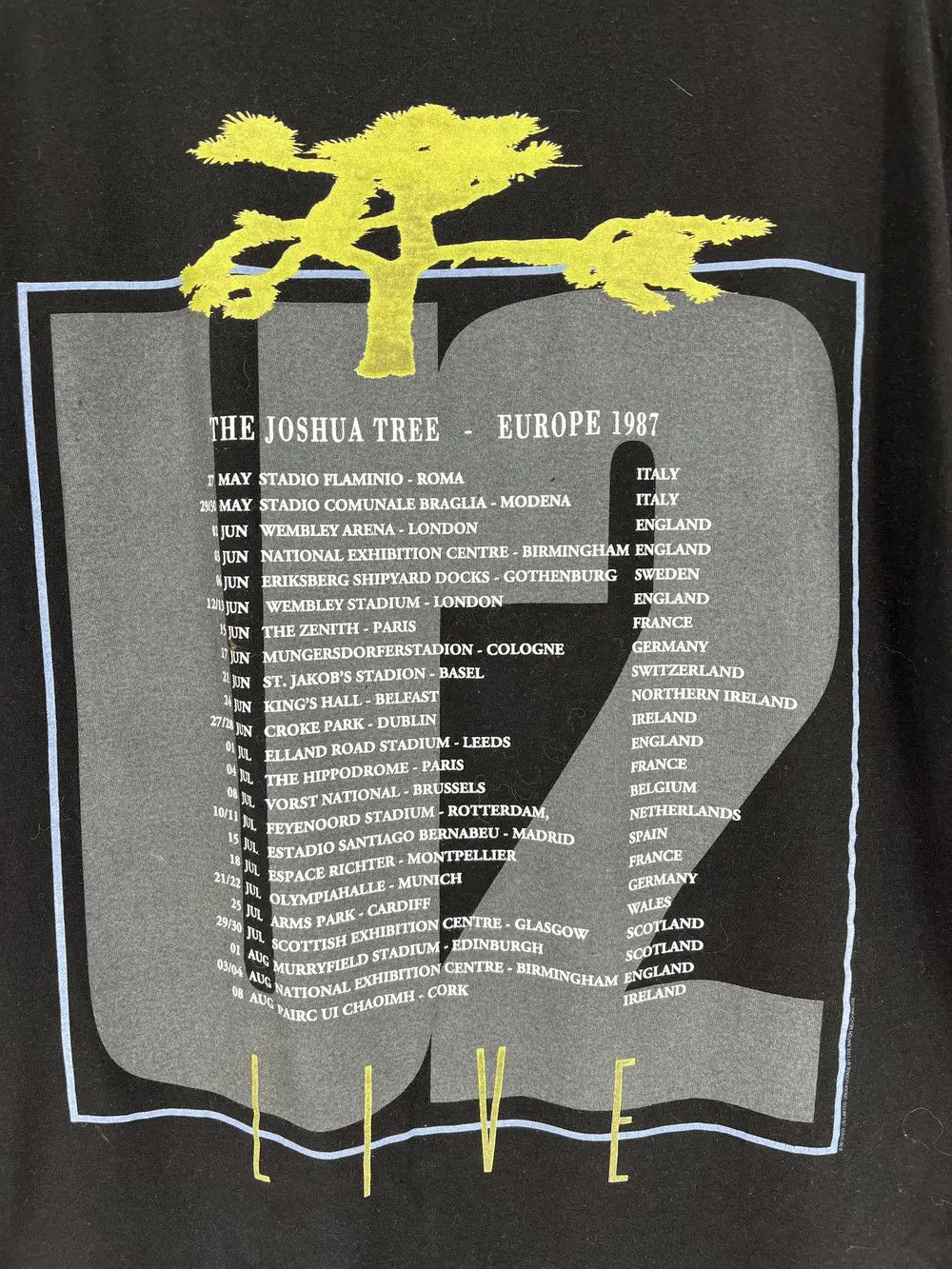 Band Tees Vintage Y2K U2 The Joshua Tree Tour 1987 T Shirt Tee Size US XL / EU 56 / 4 - 12 Thumbnail