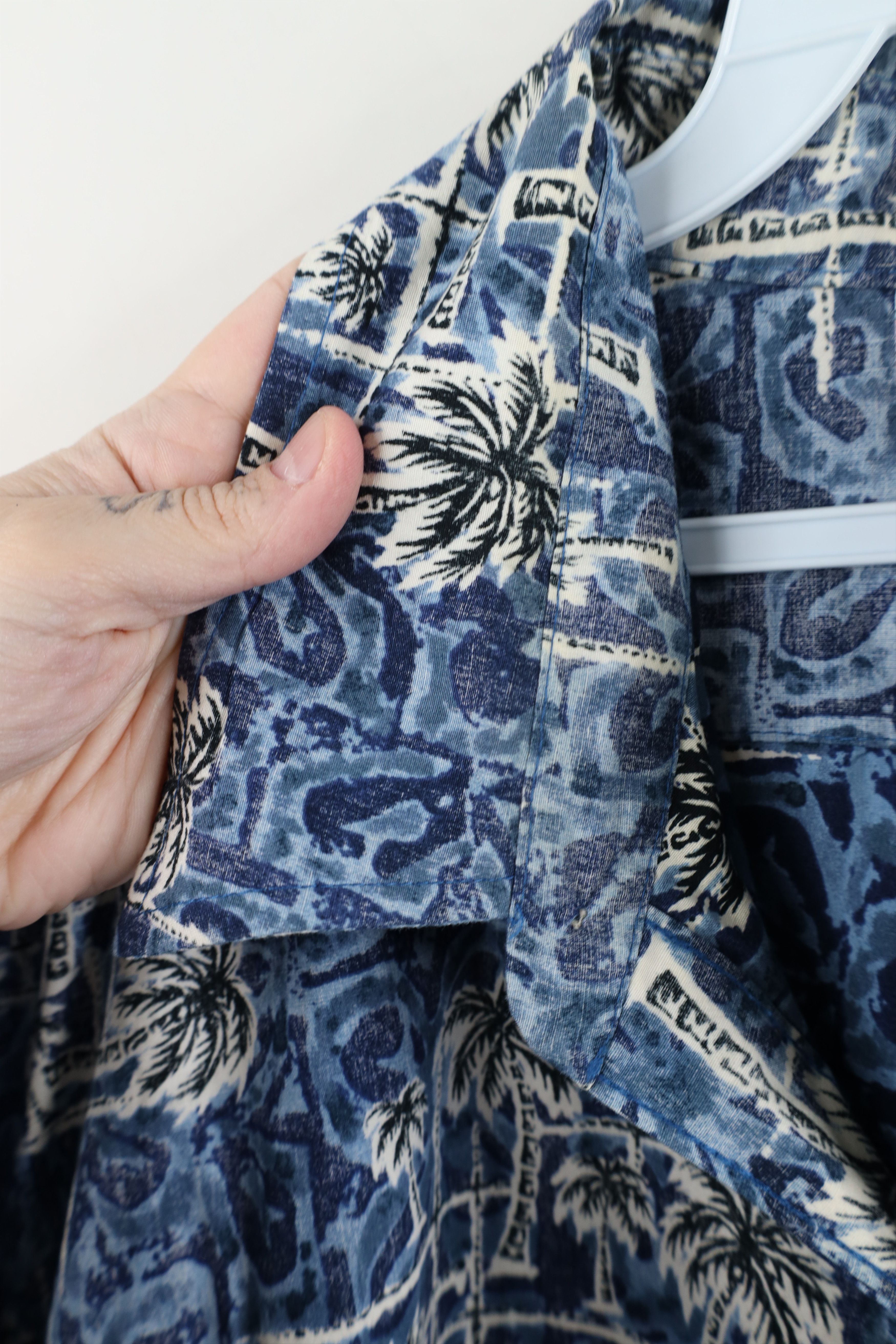 Vintage Vintage 90s Streetwear Tree Luau Hawaiian Button Shirt USA Size US XXL / EU 58 / 5 - 8 Thumbnail
