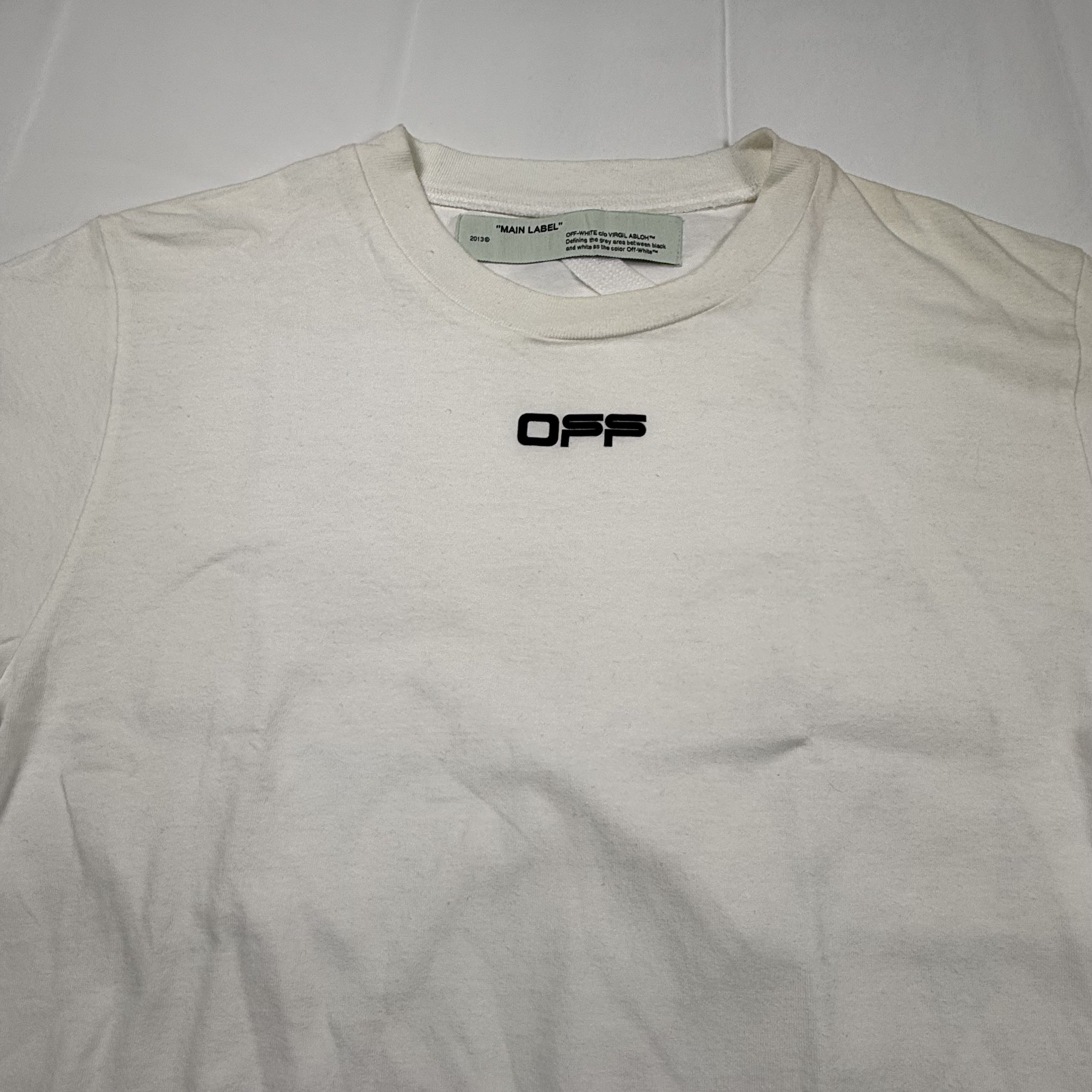 Off-White Off-White Virgil Abloh OFF Logo White Cotton T-Shirt Size US M / EU 48-50 / 2 - 3 Thumbnail
