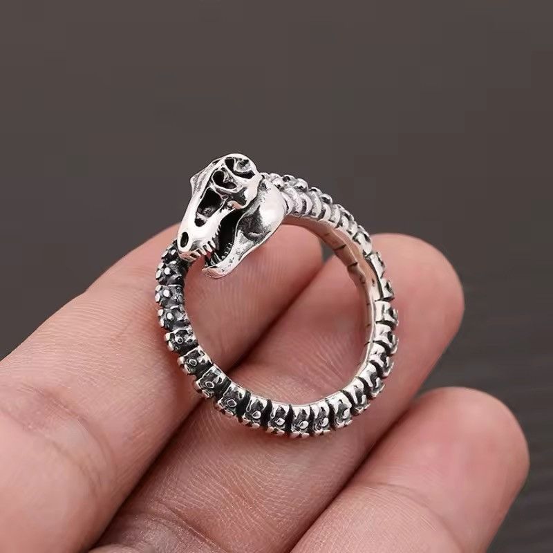 Jewelry × Vintage Dinosaur Bone Resizeable Ring Size ONE SIZE - 3 Thumbnail