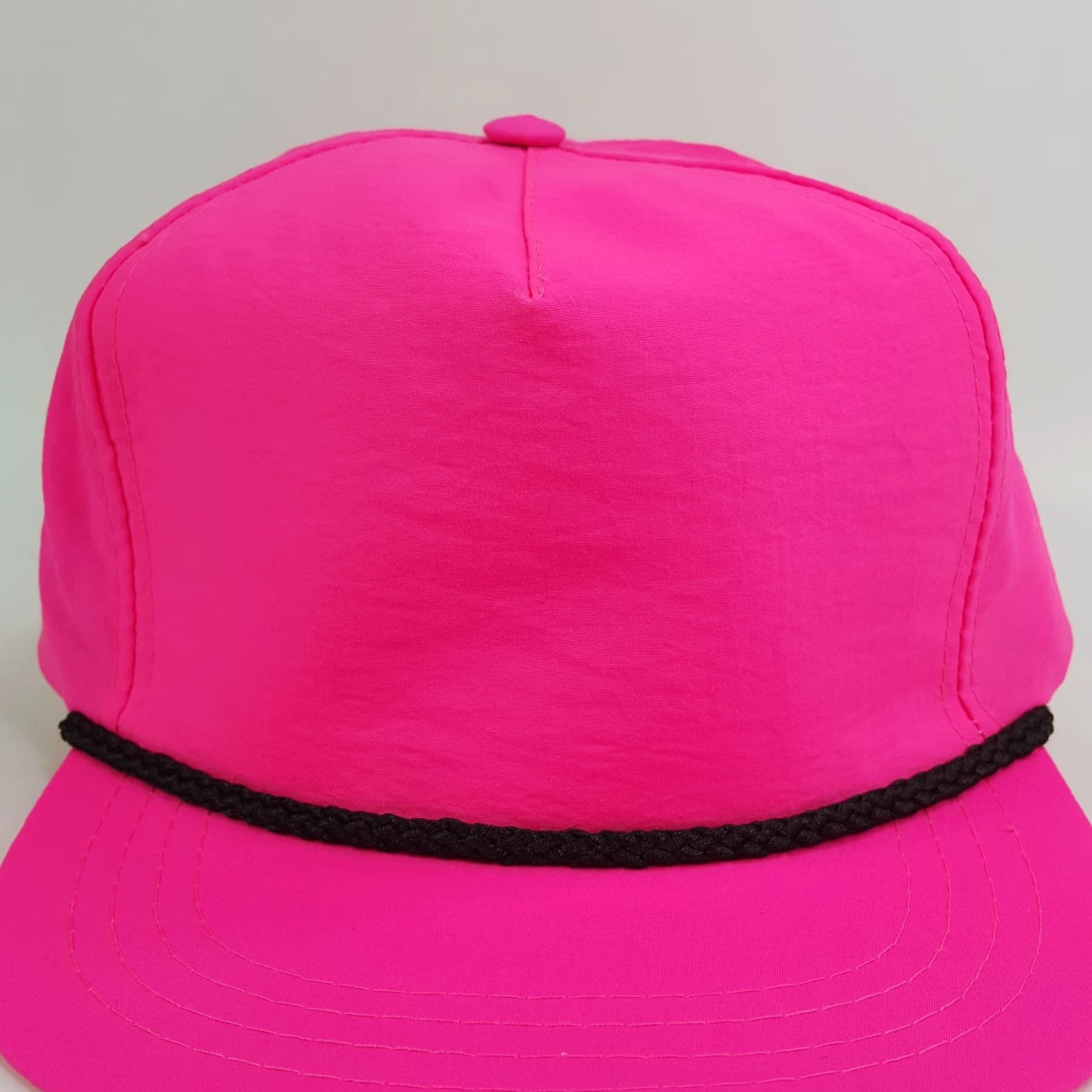 Vintage VINTAGE Town Talk Pink Trucker Hat Adult Adjustable Snapback Nylon Polyester Embroidered Breathable Retro Cap 80s 90s USA USA Size ONE SIZE - 4 Thumbnail